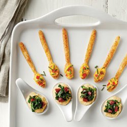 Cracker Spoons with Creamy Pimiento Cheese
