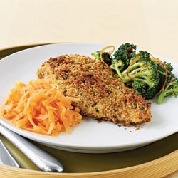 Chicken with Parmesan, Garlic, and Herb Crust