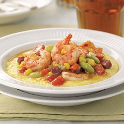 Shrimp and Grits with Succotash