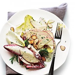 Apple, Almond, and Endive Salad with Creamy Herb Dressing