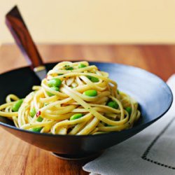 Linguine with Garlic and Soy
