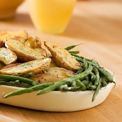 Roasted Fingerlings and Green Beans With Creamy Tarragon Dressing
