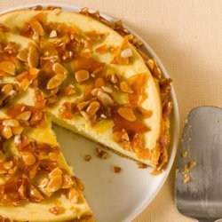 Amaretto Cheesecake with Almond Brittle