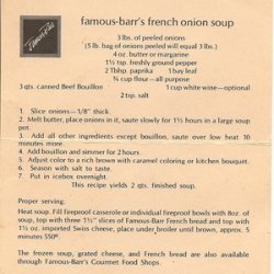 Famous-Barr's Onion Soup