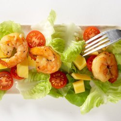 Coconut-Rice Salad with Mango and Shrimp