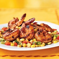 Three-Chile-Dusted Shrimp with Quick Corn Relish