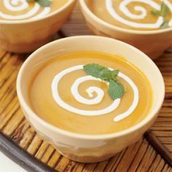 Chilled Roasted Pepper-Mango Soup