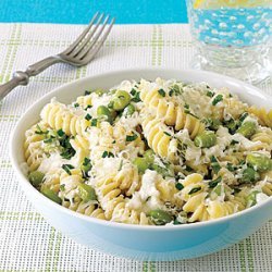 Pasta with Ricotta and Edamame