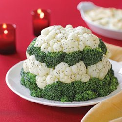 Broccoli and Cauliflower Tower