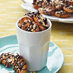 Chocolate-Almond Pretzels