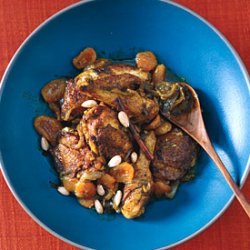 Chicken Tagine with Apricots and Almonds
