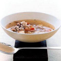 Barley Soup with Duck Confit and Root Vegetables