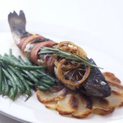 Bacon-Wrapped Trout with Rosemary