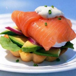 Salmon Wrapped Poached Eggs
