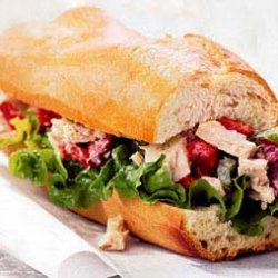 Tuna and Olive Salad Sandwich