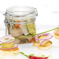 Pickled Herring Canapes