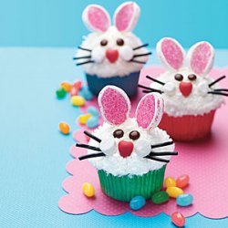 Bunny Face Cupcakes
