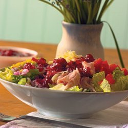 Turkey Cobb Salad with Cranberry Vinaigrette