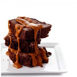 Brownies with Butterscotch Drizzle