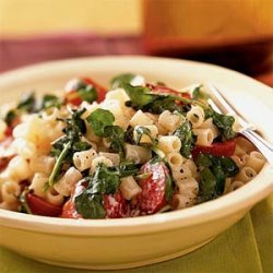 Pasta with Watercress, Tomatoes, and Goat Cheese