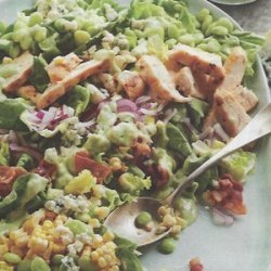 Succotash Salad with Buttermilk Avocado Dressing