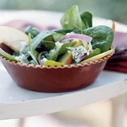 Autumn Apple and Spinach Salad
