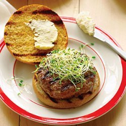Beer and Bison Burgers with Pub Cheese