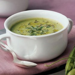 Fresh Pea Soup with Mint