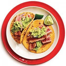 Tuna-Guacamole Tacos