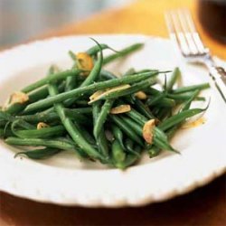 Haricots Verts with Browned Garlic