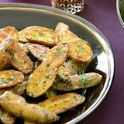 Grilled Fingerlings with Dill