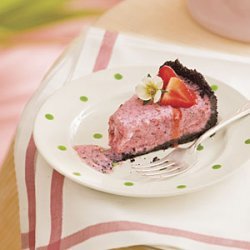 Creamy Strawberry-Mint Pie
