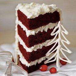 Red Velvet Cake with Coconut-Cream Cheese Frosting