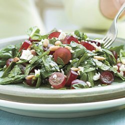 Spinach-Grape Chopped Salad