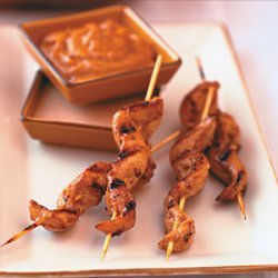 Chicken Tenders Satay with Peanut Dipping Sauces