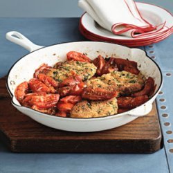 Pork Cutlets with Pan-Roasted Tomatoes
