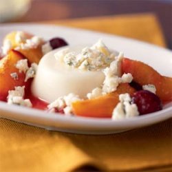 Panna Cotta with Vermont Blue Cheese and Roasted Stone Fruit