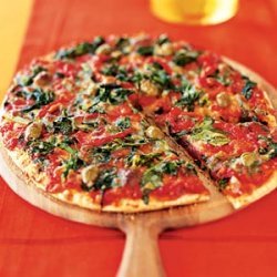 Broccoli Rabe and Cheese Pizza
