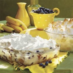 Blastin' Banana-Blueberry Pudding