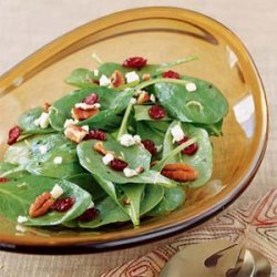 Cranberry Spinach Salad with Gorgonzola
