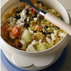 Couscous-Chickpea Salad with Ginger-Lime Dressing
