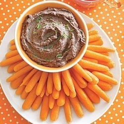 Black Bean Dip with Baby Carrots