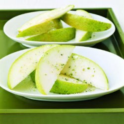 Pears with Rosemary Sugar