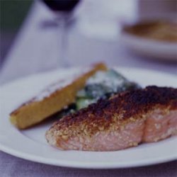 Pine Nut-crusted Pacific Salmon