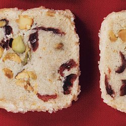 Pistachio Cranberry Icebox Cookies