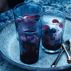 Raspberry-Blueberry Snow Cones