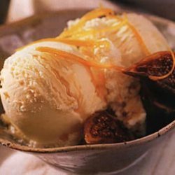Sherry Crema Catalana Ice Cream with Honeyed Figs