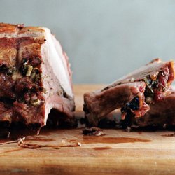 Sausage-Stuffed Rack of Pork with Sage