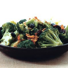 Broccoli with Hot Bacon Dressing