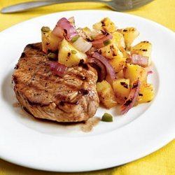 Grilled Pork Chops with Pineapple Salsa